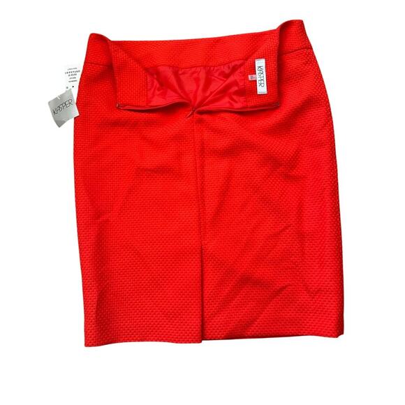 NWT - KASPER Skirt, size Women;s 10, Bright Red/Orange - Picture 3 of 11